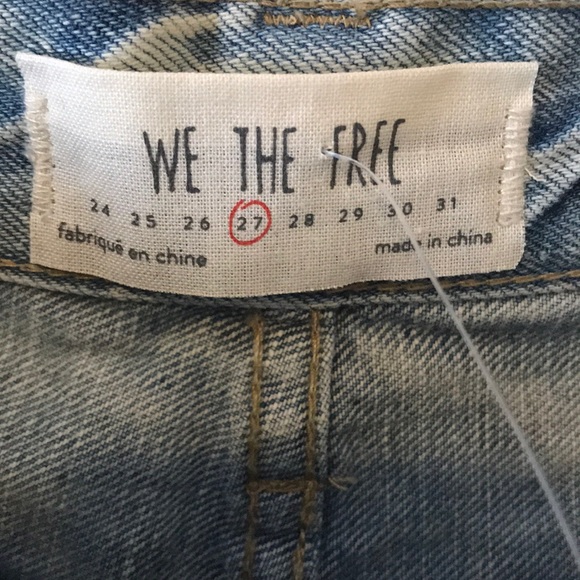 NWT: FP Light Wash Denim Shorts - Picture 3 of 8